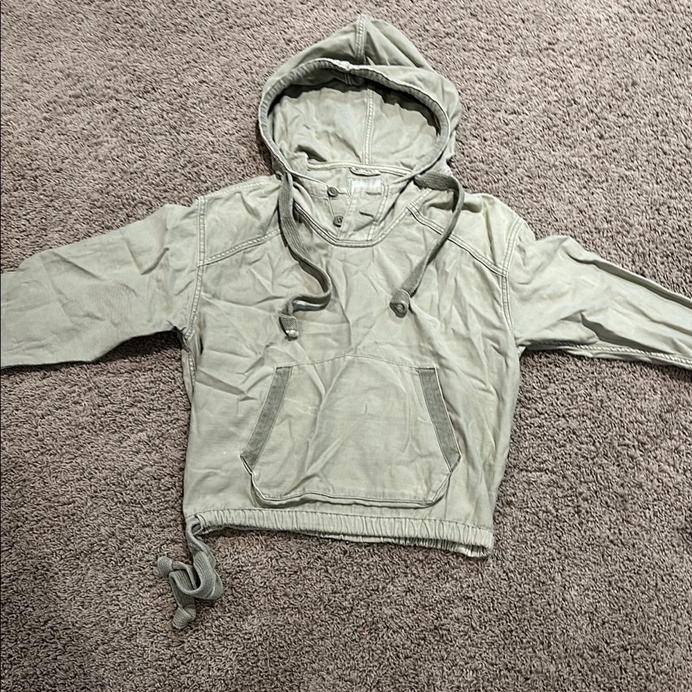 American Eagle Green Hooded Jacket sz S